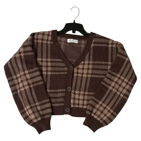 Hollister Brown Cardigan Sweater with Classic Design - Picture 4 of 5